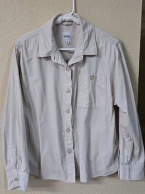 Kensie Jeans Cream Label on Light Beige Fabric